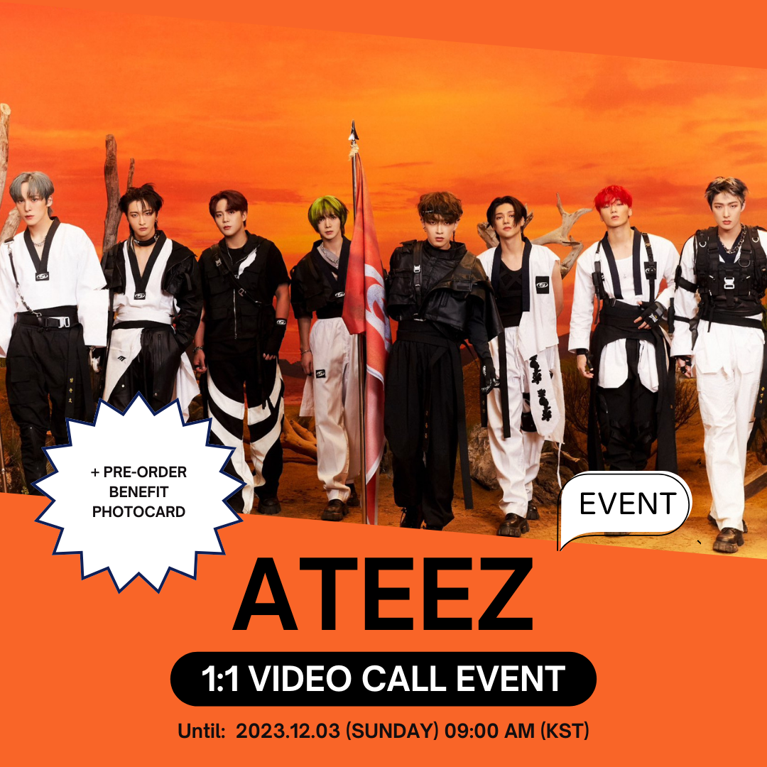 [1:1 VIDEO CALL EVENT BY APPLEMUSIC] ATEEZ THE WORLD EP.FIN : WILL ALBUM  PRE-ORDER + RANDOM POB PHOTOCARD