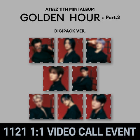 [12/01 1:1 VIDEO CALL EVENT BY SOUNDWAVE] ATEEZ - GOLDEN HOUR: Part.2 (DIGIPACK ver.) (PRE-ORDER)