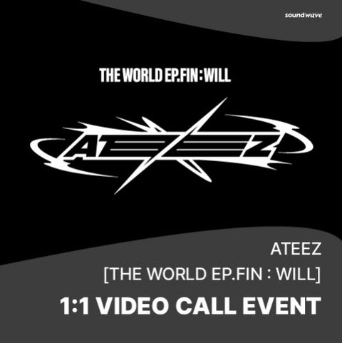 [1:1 VIDEO CALL EVENT BY SOUNDWAVE] ATEEZ [THE WORLD EP.FIN : WILL] PHOTOBOOK VER. PRE-ORDER + RANDOM POB PHOTOCARD