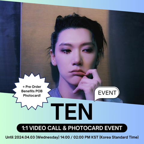 [4/14 1:1 VIDEO CALL EVENT BY SOUNDWAVE] TEN - TEN / 1ST MINI ALBUM (Light On Ver.) (PRE-ORDER)