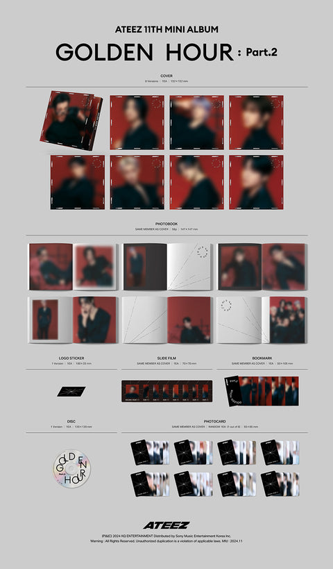 [12/01 1:1 VIDEO CALL EVENT BY JUMPUP] ATEEZ - GOLDEN HOUR: Part.2 (DIGIPACK ver.) (PRE-ORDER)