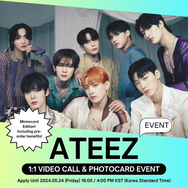 [6/04 1:1 VIDEO CALL EVENT BY MINIRECORD] ATEEZ - [GOLDEN HOUR : Part.1] (PLATFORM) (PRE-ORDER)