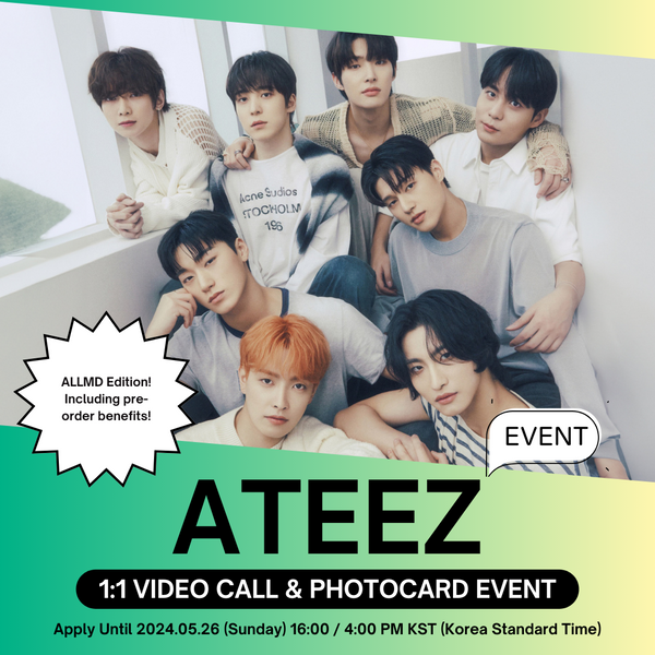 [6/06 1:1 VIDEO CALL EVENT BY ALLMD] ATEEZ - [GOLDEN HOUR : Part.1] (ALBUM) (PRE-ORDER)