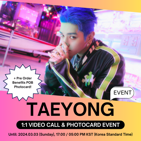 [3/05 1:1 VIDEO CALL EVENT BY WITHMUU] TAEYONG 2nd Mini Album 'TAP' (FLIP ZINE Ver.) + PHOTOCARD