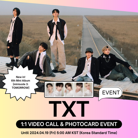 [4/23 1:1 VIDEO CALL EVENT BY DEARMYMUSE - PART 2] TXT - 6TH MINI ALBUM [minisode 3: TOMORROW] (PRE-ORDER)