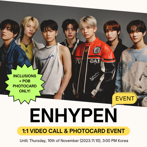 [1:1 VIDEO CALL EVENT BY WEVERSE] ENHYPEN - ORANGE BLOOD] Album Inclusions ONLY Pre-order