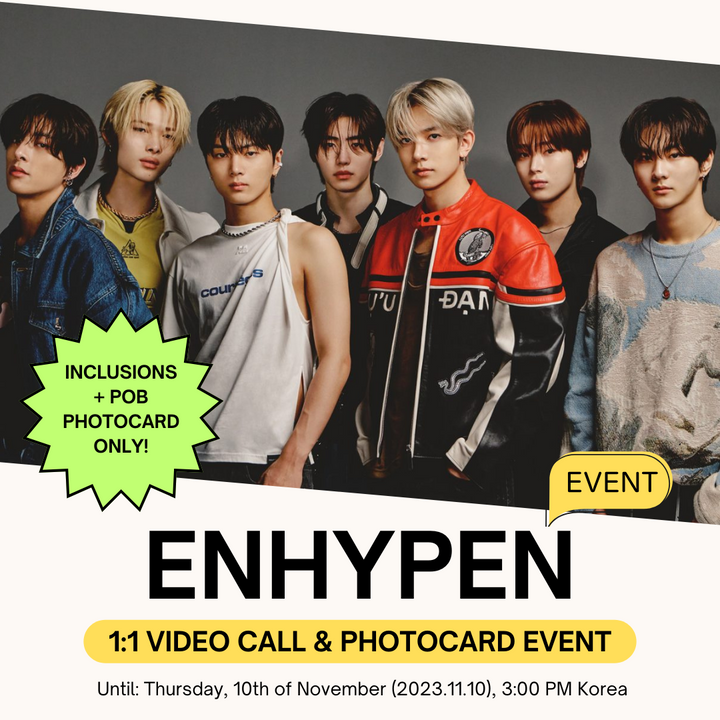 [1:1 VIDEO CALL EVENT BY WEVERSE] ENHYPEN - ORANGE BLOOD] Album Inclusions  ONLY Pre-order