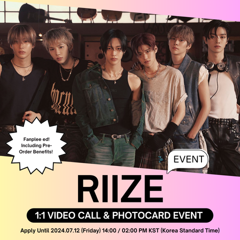 [7/21 1:1 VIDEO CALL EVENT BY FANPLEE] RIIZE 1st Mini Album 'RIIZING' (COLLECT BOOK) (PRE-ORDER)