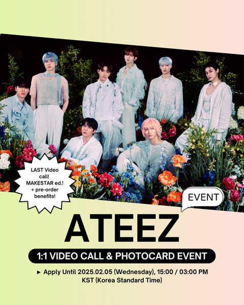 [02/08 1:1 LAST VIDEO CALL EVENT BY MAKESTAR] ATEEZ - GOLDEN HOUR: Part.2 (POCAALBUM ver.) (PRE-ORDER)