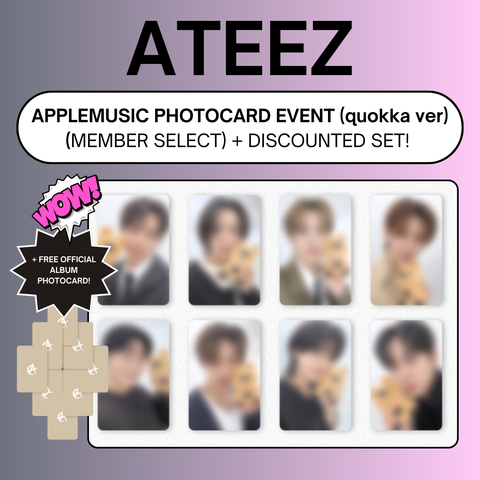 [11/23 APPLEMUSIC PHOTOCARD EVENT] ATEEZ - GOLDEN HOUR: Part.2 (PRE-ORDER)