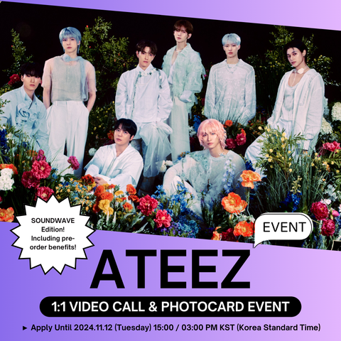 [11/24 1:1 VIDEO CALL EVENT BY SOUNDWAVE] ATEEZ - GOLDEN HOUR: Part.2 (ALBUM ver.) (PRE-ORDER)