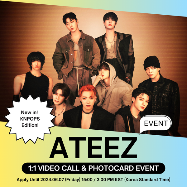 [6/14 1:1 VIDEO CALL EVENT BY KNPOPS] ATEEZ - [GOLDEN HOUR : Part.1] (ALBUM) (PRE-ORDER)