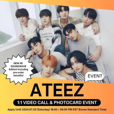 [7/23 1:1 VIDEO CALL EVENT BY SOUNDWAVE] ATEEZ - [GOLDEN HOUR : Part.1] (DIGIPACK) (PRE-ORDER)