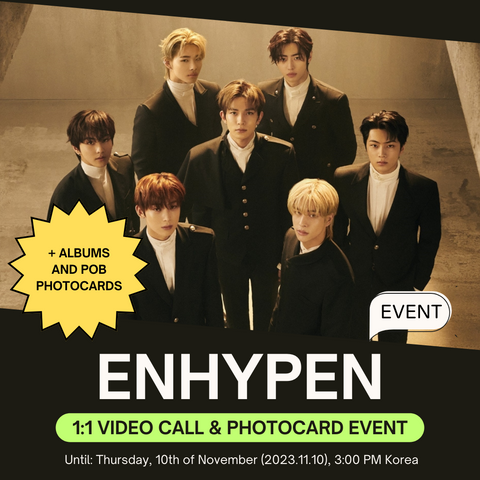 [1:1 VIDEO CALL EVENT BY WEVERSE] ENHYPEN - ORANGE BLOOD] Random Album or Set Pre-order