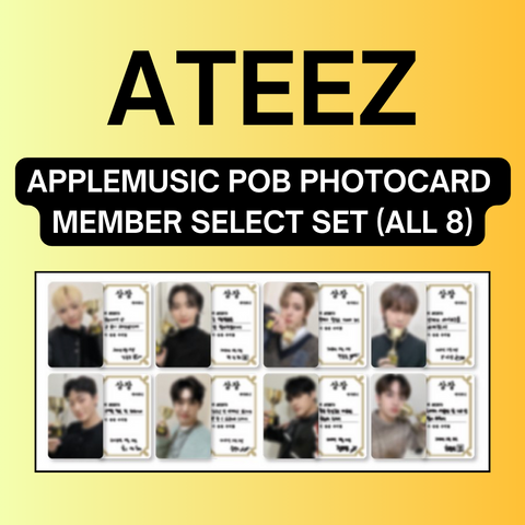 [APPLEMUSIC POB PHOTOCARD MEMBER SELECT - PART 3] ATEEZ: THE WORLD EP.FIN : WILL