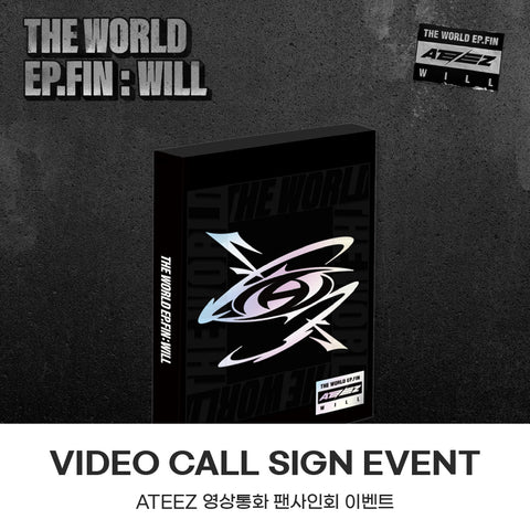 [1:1 VIDEO CALL EVENT BY MINIRECORD] ATEEZ [THE WORLD EP.FIN : WILL] PLATFORM VER. PRE-ORDER + RANDOM POB PHOTOCARD