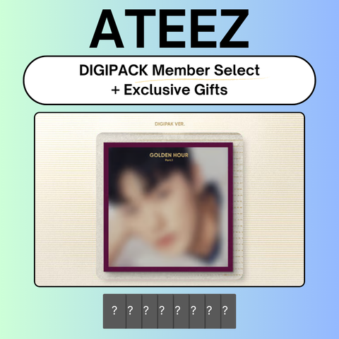 [9/11 WN EVENT] ATEEZ - GOLDEN HOUR: Part 1 DIGIPACK Select Ver. + Exclusive Gifts