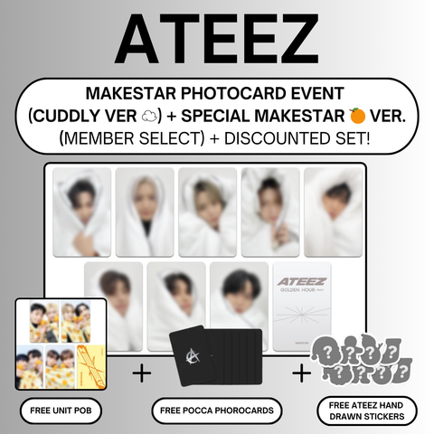 [12/27 MAKESTAR PHOTOCARD EVENT] ATEEZ - GOLDEN HOUR: Part.2 (PRE-ORDER)