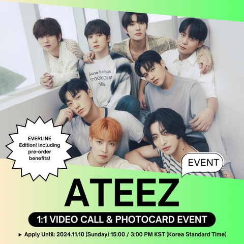 [11/22 1:1 VIDEO CALL EVENT BY EVERLINE] ATEEZ - GOLDEN HOUR: Part.2 (ALBUM ver.) (PRE-ORDER)