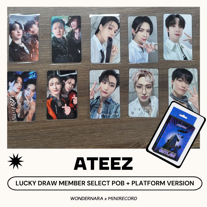 [LUCKY DRAW MEMBER SELECT] ATEEZ - THE WORLD EP.2 OUTLAW (PLATFORM VER.  5.0) + PHOTOCARD MEMBER SELECT