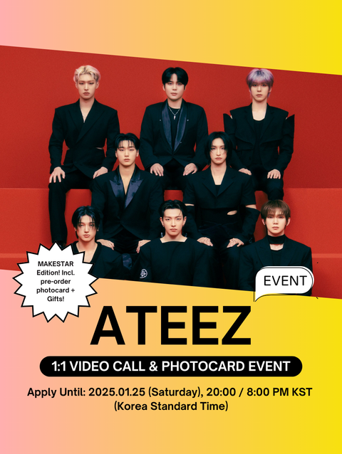 [02/04 1:1 VIDEO CALL EVENT BY MAKESTAR] ATEEZ - 11TH MINI ALBUM [GOLDEN HOUR: Part.2] (POCAALBUM) (PRE-ORDER)