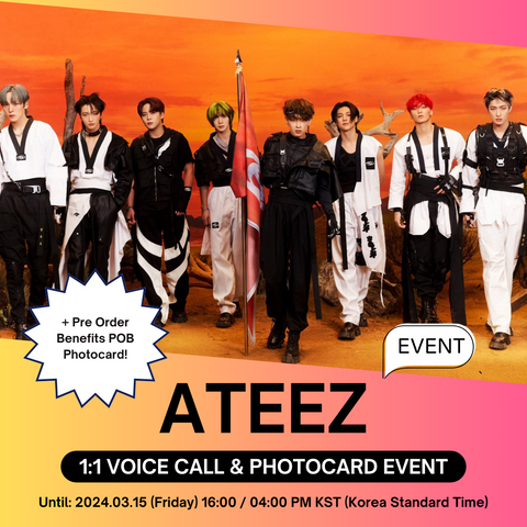 [3/19 1:1 VOICE CALL EVENT BY MAKESTAR] ATEEZ - THE WORLD EP.FIN : WILL (PRE-ORDER)