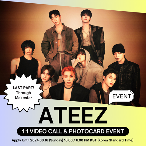 [6/19 LAST 1:1 VIDEO CALL EVENT BY MAKESTAR] ATEEZ - [GOLDEN HOUR : Part.1] (POCAALBUM) (PRE-ORDER)