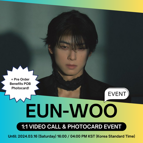 [3/24 1:1 VIDEO CALL EVENT BY MAKESTAR] CHA EUN-WOO 1ST MINI ALBUM  (PRE-ORDER)