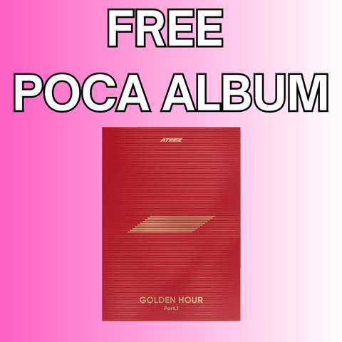 [WONDERNARA GIFT EVENT] - ATEEZ - FREE [GOLDEN HOUR: Part.1] POCAALBUM