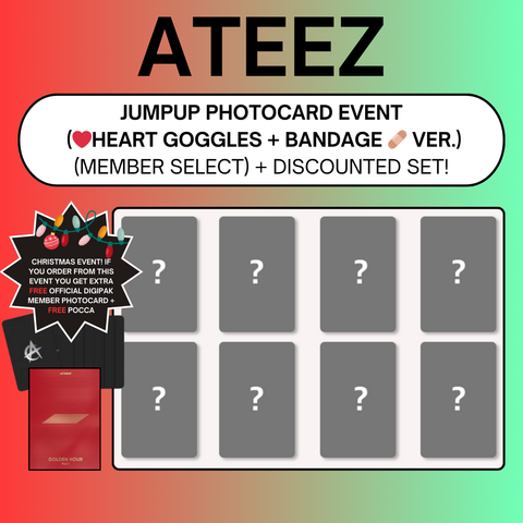 [12/18 JUMPUPENT PHOTOCARD EVENT] ATEEZ - GOLDEN HOUR: Part.2 (PRE-ORDER)