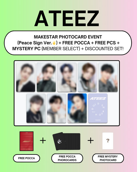 [02/04 MAKESTAR PHOTOCARD EVENT] ATEEZ - GOLDEN HOUR: Part.2 (PRE-ORDER)