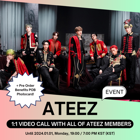 [VIDEO CALL EVENT BY HELLOLIVE] ATEEZ - [THE WORLD EP.FIN : WILL] - Full Album + Random Photocard PRE-ORDER