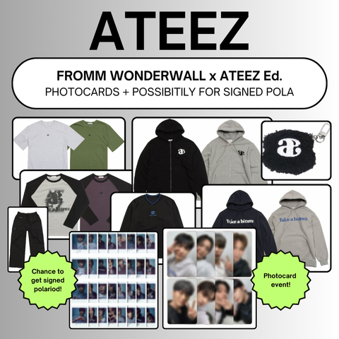 [01/07 WONDERWALL x ATEEZ] MD + PHOTOCARD EVENT (PRE-ORDER)