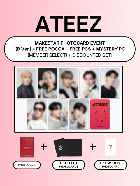 [02/08 MAKESTAR PHOTOCARD EVENT] ATEEZ - GOLDEN HOUR: Part.2 (PRE-ORDER)