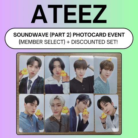 [6/15 SOUNDWAVE PHOTOCARD EVENT] ATEEZ - [GOLDEN HOUR : Part.1] (PRE-ORDER)