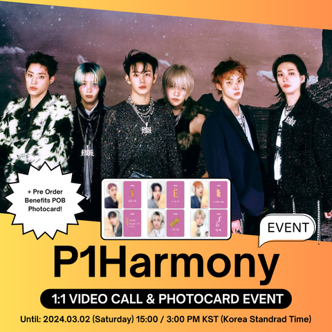 [3/07 1:1 VIDEO CALL EVENT BY DEARMYMUSE] P1Harmony - 1ST ALBUM: KILLIN' IT (RANDOM) + PHOTOCARD