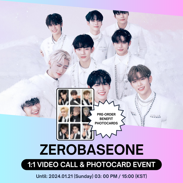 [1/27 1:1 VIDEO CALL EVENT BY MUSICKOREA] ZEROBASEONE THE 2D MINI ALBUM 'MELTING POINT' ALBUM PRE-ORDER + RANDOM POB PHOTOCARD
