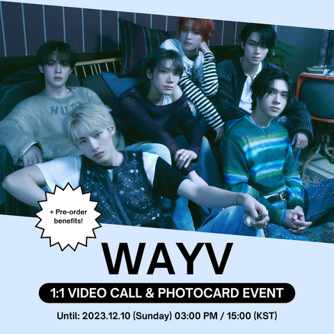 [1:1 VIDEO CALL EVENT - MMT] WayV - The 2nd Album [On My Youth] (Photobook Ver.) PRE-ORDER + Random Photocard