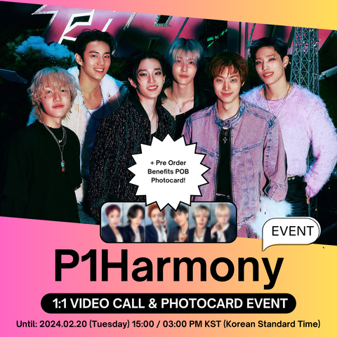 [2/24 1:1 VIDEO CALL EVENT BY MUSICART] P1Harmony - 1ST ALBUM: KILLIN' IT (RANDOM) + PHOTOCARD