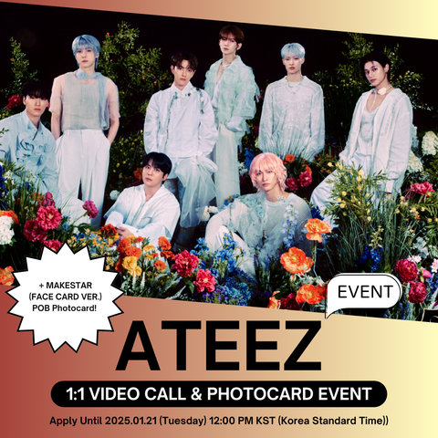 [01/31 1:1 VIDEO CALL EVENT BY MAKESTAR] ATEEZ - 11TH MINI ALBUM [GOLDEN HOUR: Part.2] (POCAALBUM) (PRE-ORDER)