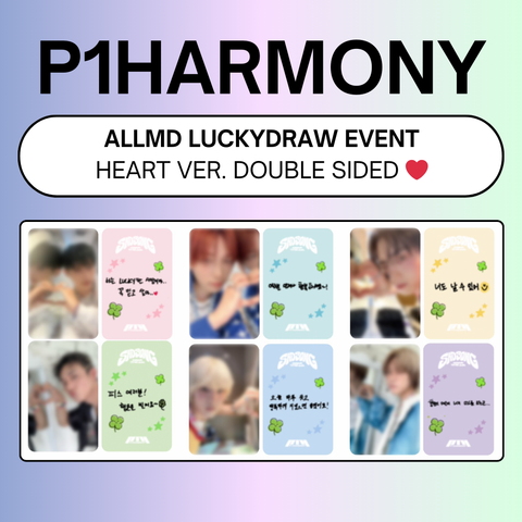 [11/12 1:1 LUCKYDRAW BY ALLMD] P1Harmony - 7th Mini Album [SAD SONG](PRE-ORDER)