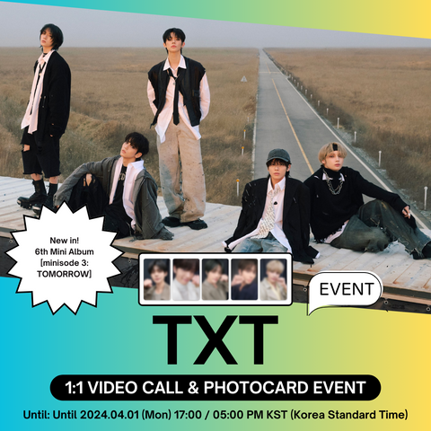 [4/11 1:1 VIDEO CALL EVENT BY DEARMYMUSE] TXT - 6TH MINI ALBUM [minisode 3: TOMORROW] (PRE-ORDER)