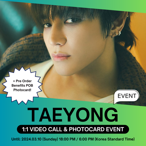 [3/17 1:1 VIDEO CALL EVENT BY SOUNDWAVE] TAEYONG 2nd Mini Album 'TAP' (FLIP ZINE Ver.) + PHOTOCARD