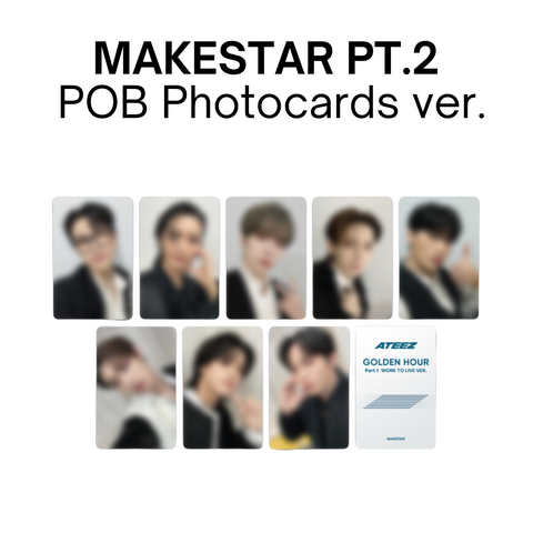 [10/12 MAKESTAR PHOTOCARD EVENT PART 2] ATEEZ - [GOLDEN HOUR Part.1 'WORK TO LIVE VER.'] (PRE-ORDER)