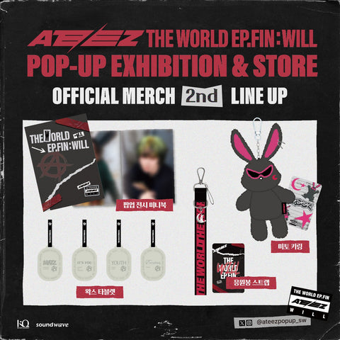 [ATEEZ POP UP STORE OFFICIAL MERCH] ATEEZ: THE WORLD EP.FIN WILL POP UP EXHIBITION & STORE
