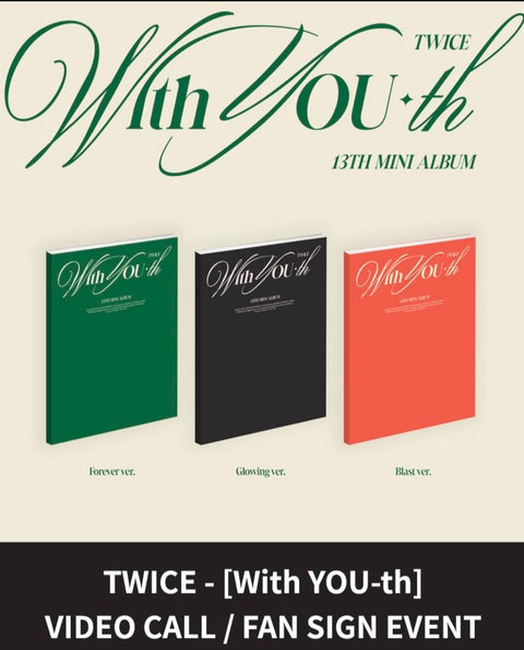 [3/09 1:1 VIDEO CALL EVENT BY MUSICKOREA] TWICE - 13th Mini Album With YOU-th (Random Version)