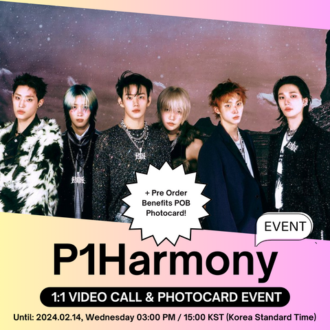 [2/18 1:1 VIDEO CALL EVENT BY APPLEMUSIC] P1Harmony - 1ST ALBUM: KILLIN' IT (RANDOM) + PHOTOCARD