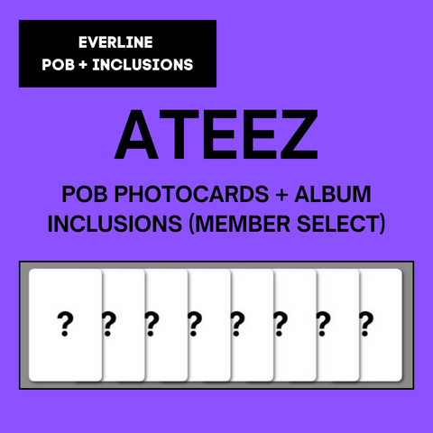 [BLACK FRIDAY SALE] ATEEZ - [THE WORLD EP.FIN : WILL] Member Select POB Photocards + Album Inclusions