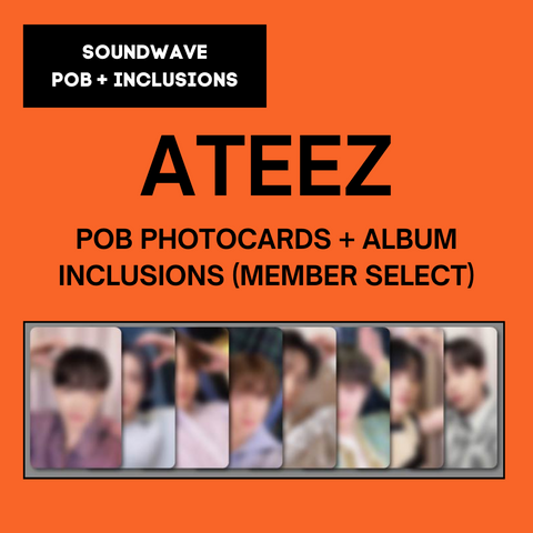 [BLACK FRIDAY SALE] ATEEZ - [THE WORLD EP.FIN : WILL] Member Select POB Photocards + Album Inclusions