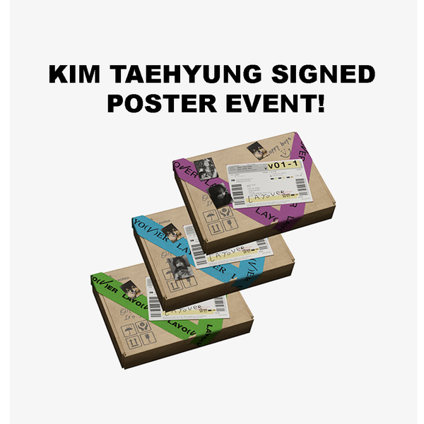 📢[SIGNED POSTER EVENT] Kim Taehyung - V [Layover] (Version Select)